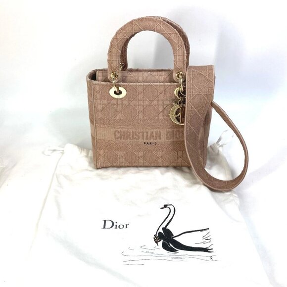 Dior M0565OWZA 2WAY Bag Shoulder Bag LADY D-LITE Medium Cannage Hand Bag - Picture 2 of 13